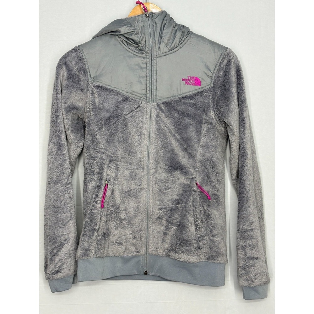 The North Face Oso Hooded Fleece Jacket Womens Black Hooded Lined Pockets XS